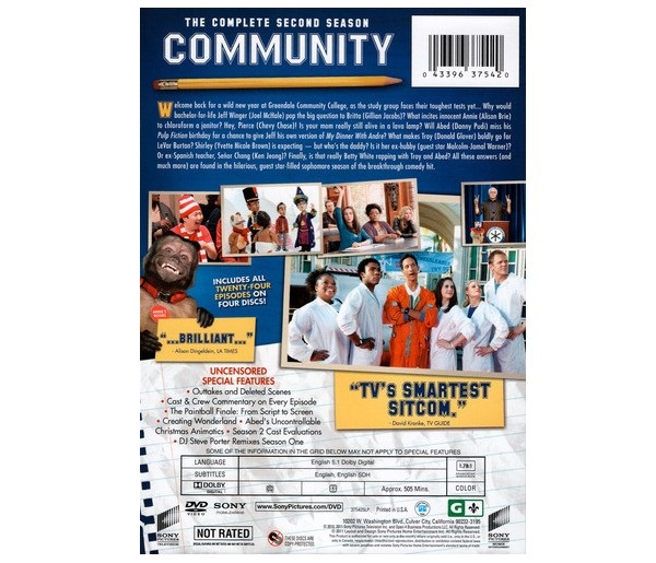 Community Season 2-New DVD Box Set-2