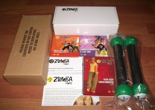 Zumba Fitness Total Body Transformation System DVD Complete Set-4