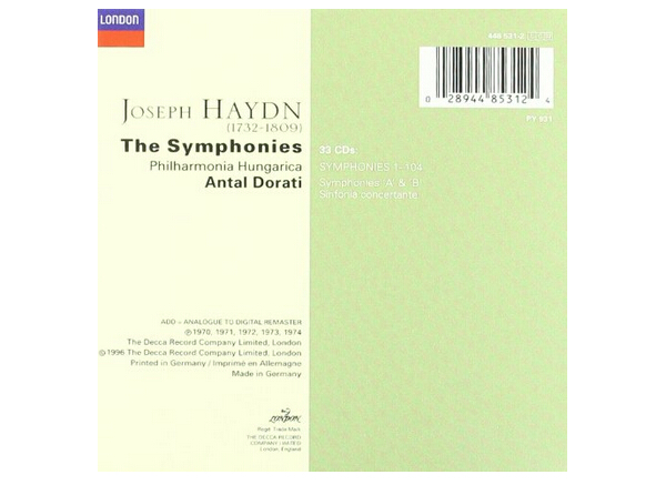 Haydn The Symphonies Dorati-2